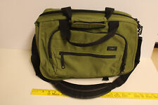 L.L. Bean Large Nylon Laptop Messenger Shoulder Bag - Green - 17