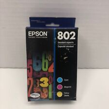 Epson 802 T802520 Tri Color Ink Cartridges DURABrite Ultra Tri Color - NEW picture