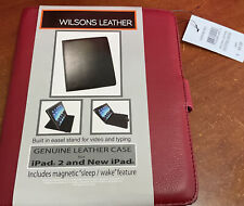 WILSON LEATHER IPAD CASE RED  New With Tag   picture