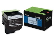 Genuine Lexmark 701XK 70C1XK0 Black Extra High Yield Return Program Toner Cartri picture