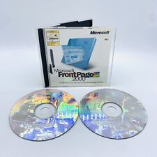 Microsoft FrontPage 2000 SR-1 For Windows PC 2-Disc Set w/ Key Tested Front Page picture