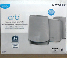 NETGEAR Orbi Whole Home Tri-Band Mesh WiFi 6 System Router with 2 Satellites ✅✅✅ picture