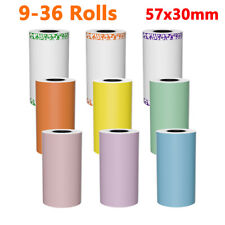 9-36Rolls Self-Adhesive Thermal Printing Stickers 57 x 30 mm Receipt Photo Paper picture