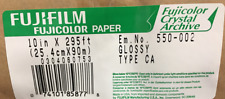 Two Rolls of Fuji Color Paper Crystal Archive CA Glossy Paper  10