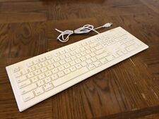 Macally Full Size USB Wired Keyboard (MKEYE) for Mac and PC (White) picture