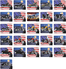 Mousepad With Motorcycle Motif: Harley Davidson Models HD Biker Piece 1/2 picture