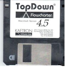 ITHistory (1992) APPLE Software:  TOPDOWN Flowcharter(Kaetron)   3.5