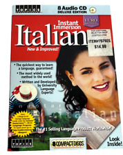 Topics Instant Immersion Italian New & Improved. 8 Compact Discs picture