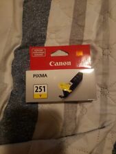 Genuine Canon Pixma CLI 251 Yellow Ink Cartridge Chromalife 100 Made In Japan picture