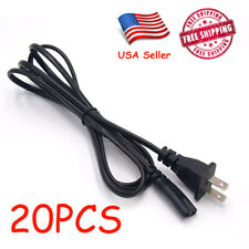 Lot 20 US 2 Prong 2Pin AC Power Cord Cable Charge Adapter PC Laptop PS2 PS3 Slim picture
