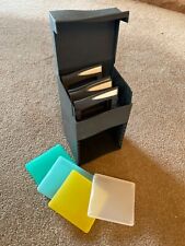 Vintage 3.5 (3 1/2) inch floppy disk and CD storage boxes picture