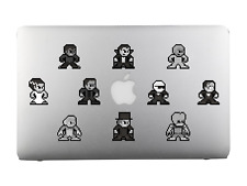 8bit UNIVERSAL MONSTERS Vinyl Decal Set of 10 Stickers For Laptops Macbooks picture