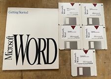 Microsoft Word Version 5.0 Apple Macintosh Series (5 Floppies + Manual) picture