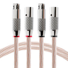 Pair Silver-Plated Mixed XLR Cable 7N OCC Copper Audio Cord with HIFI XLR Plug picture