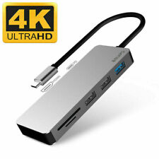Aluminum USB C Hub 7-in-1 Adapter 4K HDMI Card Reader USB 3.0 100W PD Charging picture