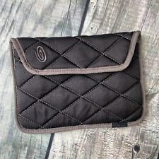 EUC Timbuk2 Accessory Pouch Small Black Gray Quilted Flat Padded 8x5