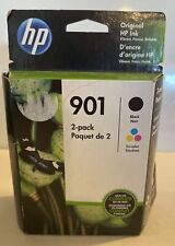 Genuine HP 901 Black Tri-color Ink Cartridges Combo Pack (CN069FN) EXP 04/2023 picture