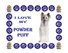 Chinese Crested Powder Puff, Mouse Pad, Non Slippery, 9 1/4