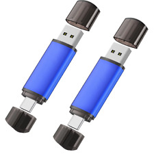 Kootion USB 2.0 32GB 2Pack Dual Type C Flash Drive Memory Stick For USB-C Device picture
