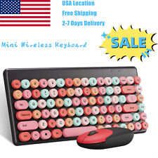 86 keys Wireless Keyboard & Mouse combo Compact, Cute Keyboards for PC Mac Gamer picture