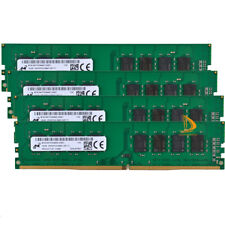 Micron 4x 16GB 2RX8 PC4-2666V DDR4 21300MHz 1.2V UDIMM Desktop Memory RAM # Kits picture
