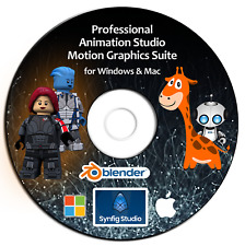 Animation Studio- PRO 3D/2D Motion Graphic Design Software Suite-DVD Windows/Mac picture
