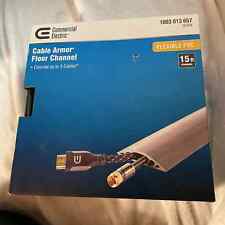 NIB Commercial Electric 15 Foot Cable Armor Floor Channel Flexible PVC Gray picture