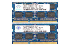Nanya 2x 4GB 2RX8 PC3-10600S DDR3-1333Mhz 1.5V Laptop Memory SODIMM RAM Intel *- picture