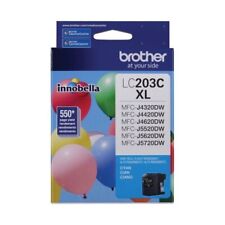 Genuine Brother LC203C XL High Yield Cyan Blue Ink Cartridge New Sealed picture