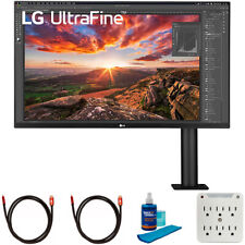 LG 32 Inch UltraFine Display Ergo 4K HDR10 Monitor with Cleaning Bundle picture