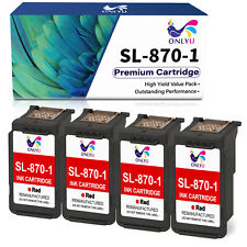 4-Pack | Pitney Bowes SL-870-1 Red Ink Cartridge for SendPro Mailstation picture
