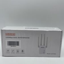 MSRM 1200Mbps Dual Band High Speed Repeater Wi-Fi Signal Booster Range Extender picture