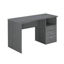 Classic Computer Desk with Multiple Drawers  Grey picture