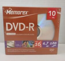 Memorex DVD+R 10 Pack 16X, 4.7GB, 120 min With Cases picture