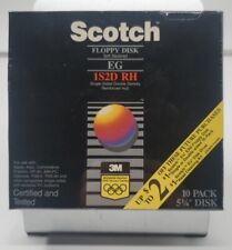 Box Of Ten  5 1/4 Inch Scotch Single Sided Double Density Floppy Disks picture