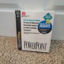 Microsoft Office Powerpoint Upgrade Version 4.0 Macintosh 1994 New Sealed  picture