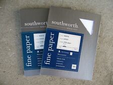 2 Boxes of 100 Sheets Southworth 25% Cotton Linen Paper White 24 lbs. 8-1/2x11 picture