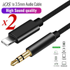 2x For iPhone 14 13 12 11Pro Max USB 3.1 iOS To 3.5mm AUX Audio Car Adapter Cord picture