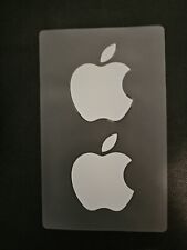 Apple Logo Sticker Decal (2” x 2-3/8”) White AUTHENTIC iPod iPhone iPad NEW picture