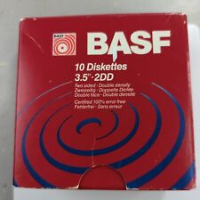 BOX BASF 2DD 14 Diskettes 3.5 inch Double Density Floppy Disk Double Side NOS picture