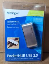 NEW Kensington PocketHUB #33141 High-Speed Portable 4 Port USB 2.0 Hub   (TR3) picture