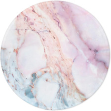 Marble round Mouse Pad, Pink Marble Customized Premium-Textured Mouse Mat,Washab picture