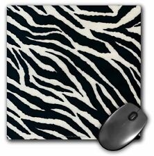 3dRose Black and White Zebra Print MousePad picture