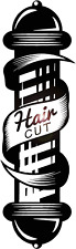 Vinyl Wall Decal Barbershop Haircut Barber Hair Salon Stylist Stickers Large picture