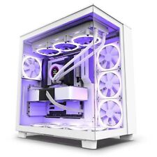 NZXT H9 Flow CM-H91FW-01 White ATX Mid Tower Tempered Glass Computer Case picture