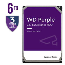 WD Purple 6TB Internal Hard Drive 256MB 5640 RPM Surveillance HDD 3.5