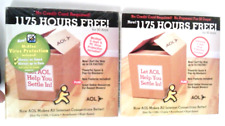AOL~9.0~FREE 1175 HOURS~VINTAGE~PROMOTIONAL~Lot of 2~1 Sealed - 1 Unsealed picture