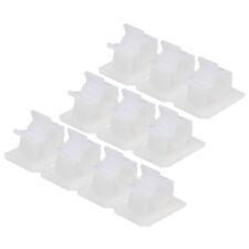 30Pcs Adhesive Cable Management Clip PE Cord Clamps 8-10mm Adjustable White picture