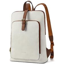 BOSTANTEN Leather Laptop Backpack Women 15.6 inch Computer Backpack Travel Bu... picture