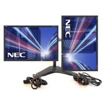 Dual2x 22inch LCD NEC FHD EA223WM PC Monitors w/Dual Stand + Accessories (Grd A) picture